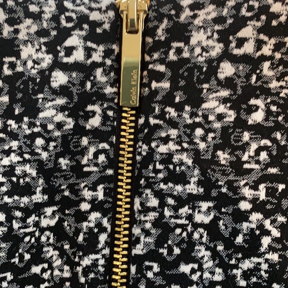 Calvin Klein black/white print dress size 4 - Picture 5 of 8